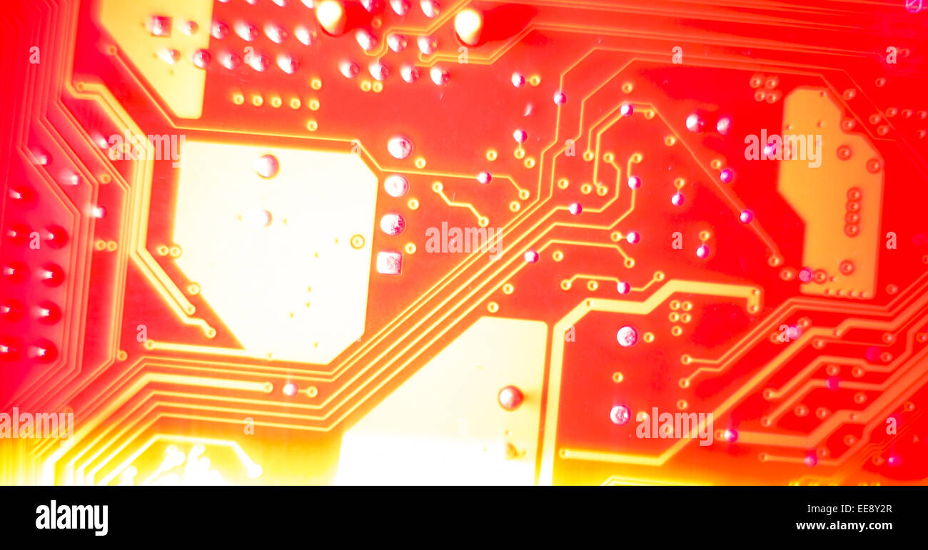 Carte mère. Banque D'Images