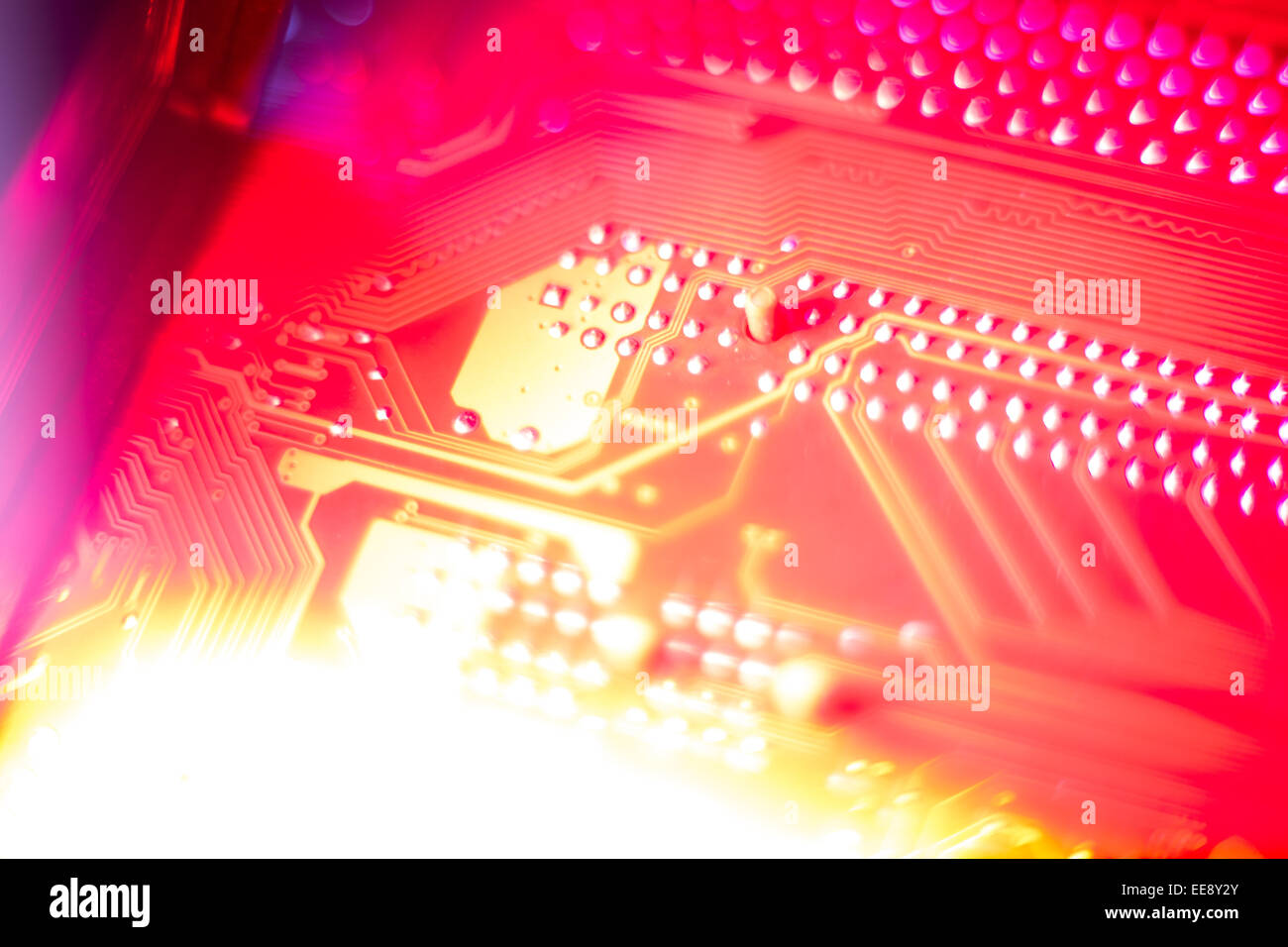 Carte mère. Banque D'Images