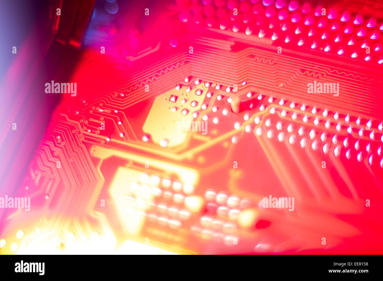 Carte mère. Banque D'Images