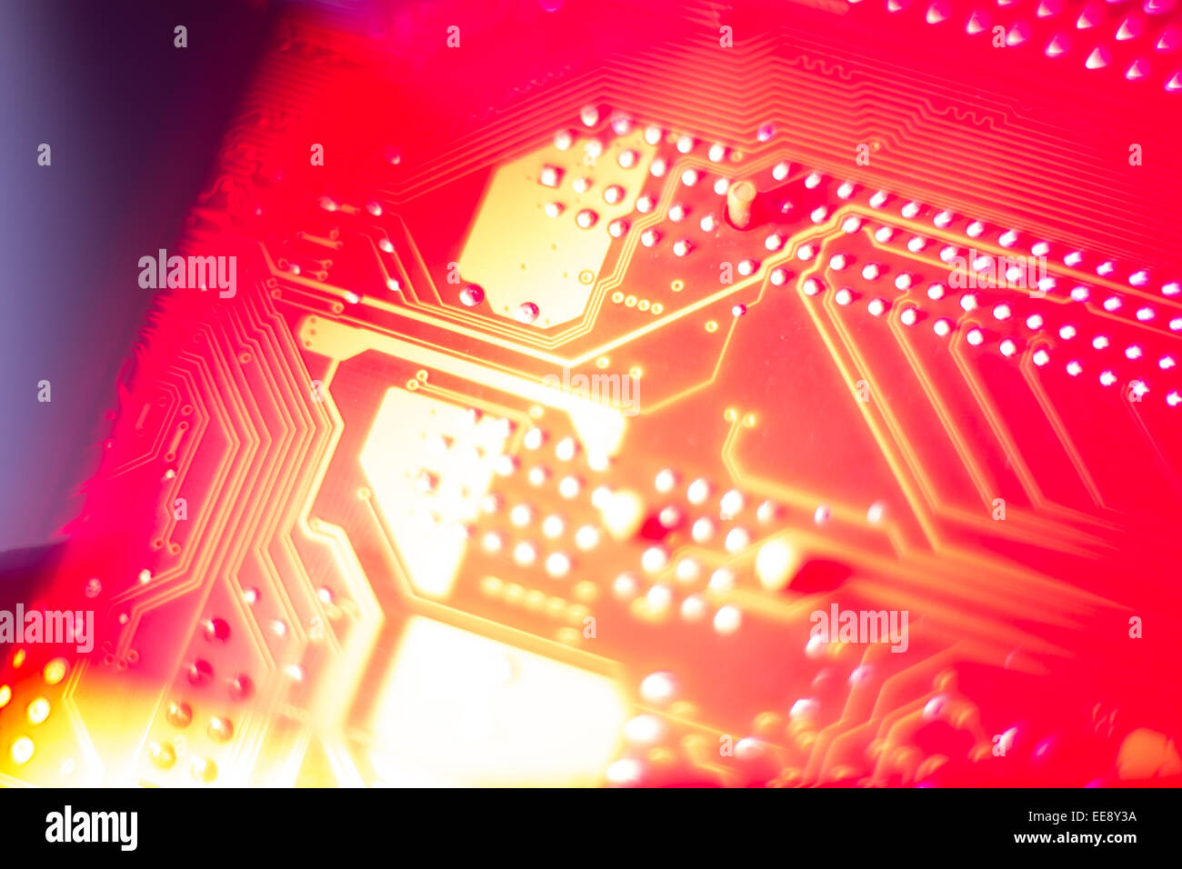 Carte mère. Banque D'Images