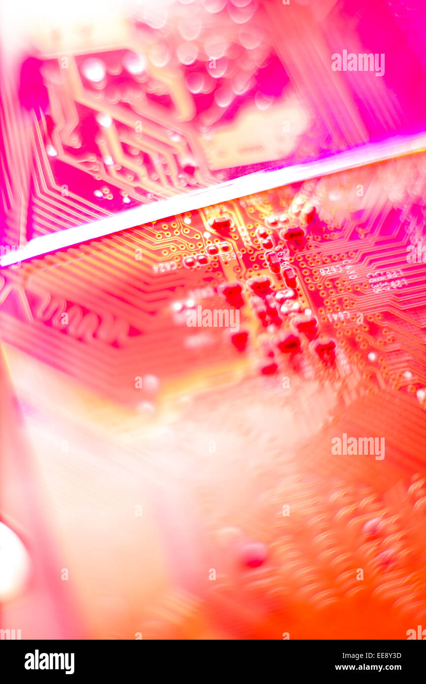 Carte mère. Banque D'Images