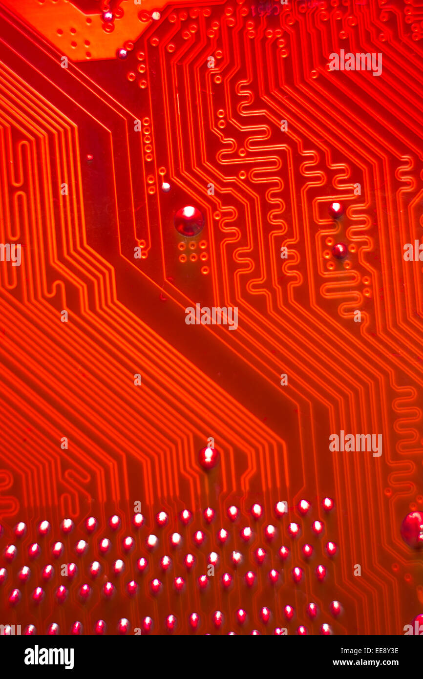 Carte mère. Banque D'Images