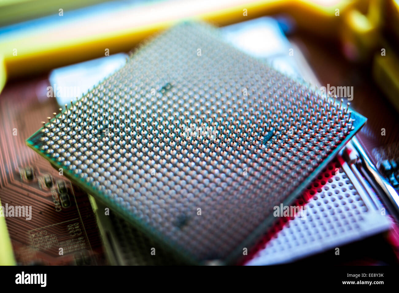 Carte mère. Banque D'Images