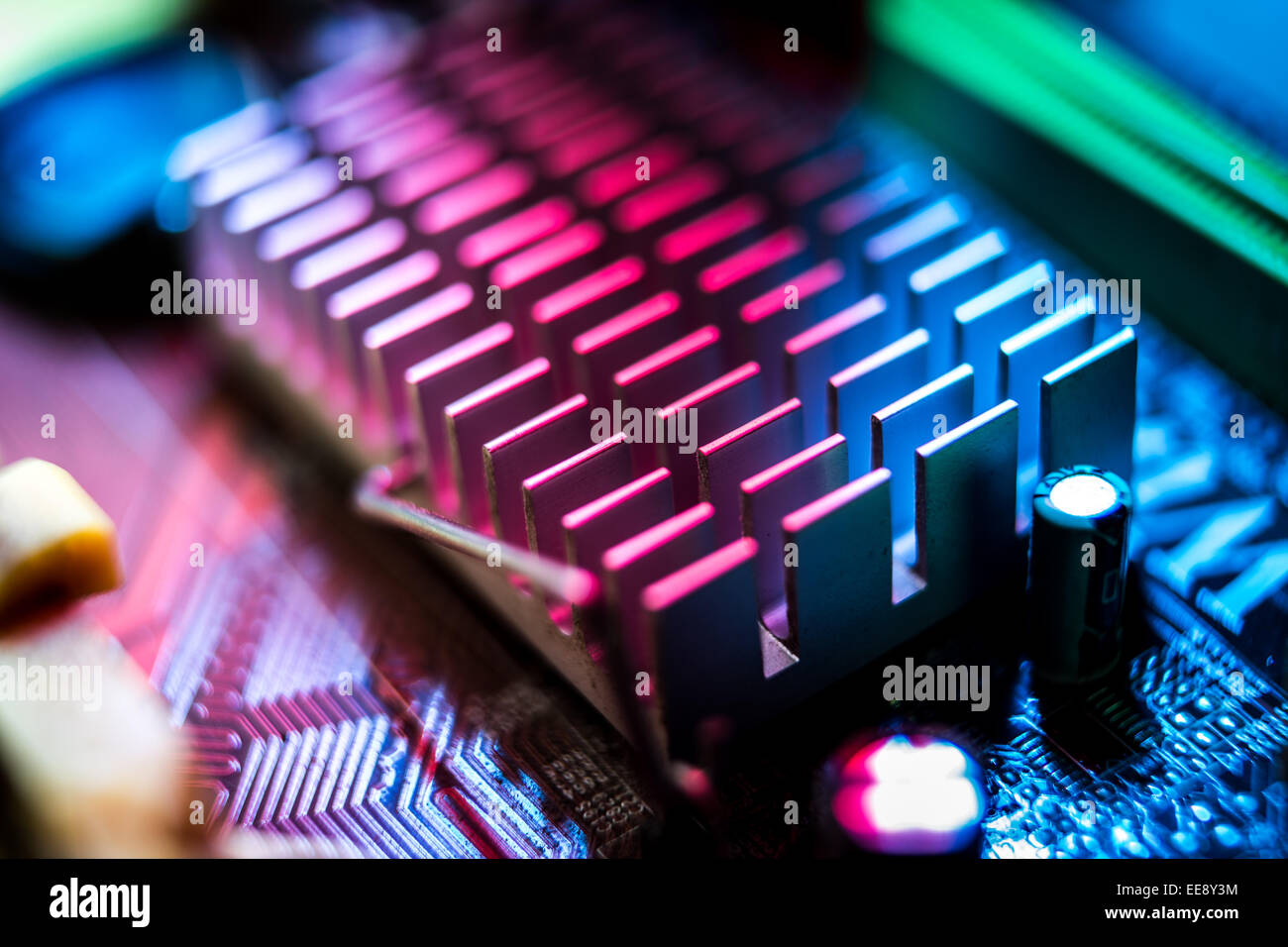 Carte mère. Banque D'Images