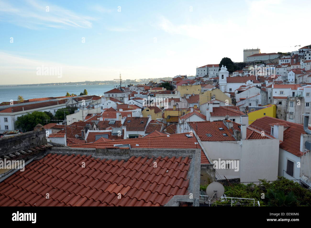 La ville de Lisbonne sommaire Banque D'Images