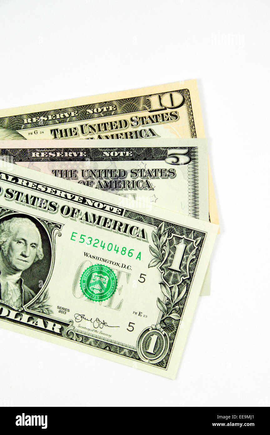 Dollars US. Banque D'Images