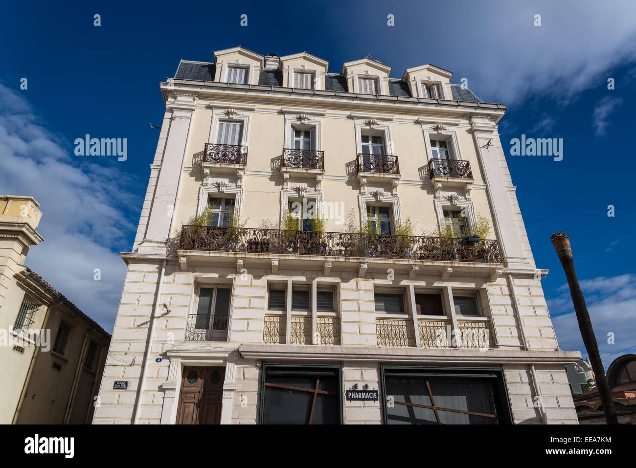 Chambre sur rue Sébastien Vauban, Perpignan, Pyrénées-Orientales, France Banque D'Images