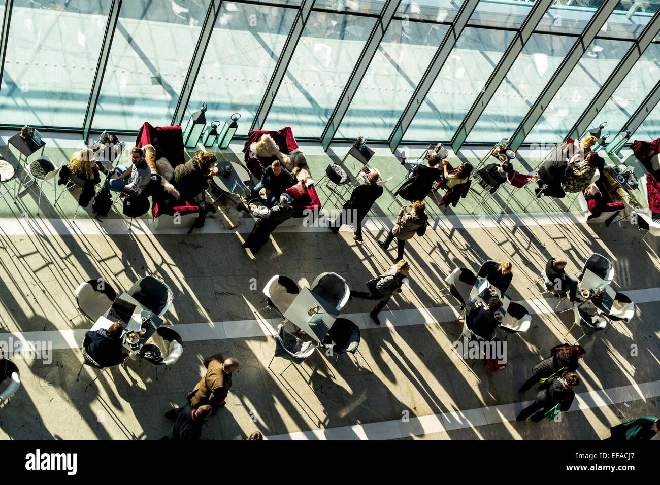 Le Sky Garden est un jardin public et plate-forme d'observation en haut de 20 Fenchurch Street, également connu sous le nom de Walkie-Talkie de Banque D'Images