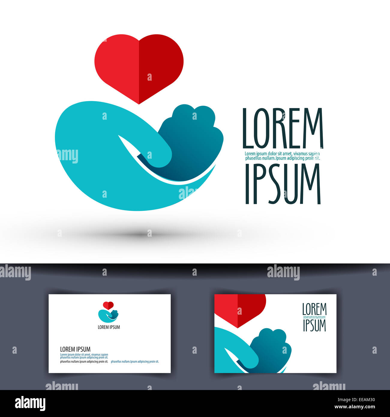 Vecteur santé logo design modèle. la médecine ou l'icône de l'hôpital. Banque D'Images