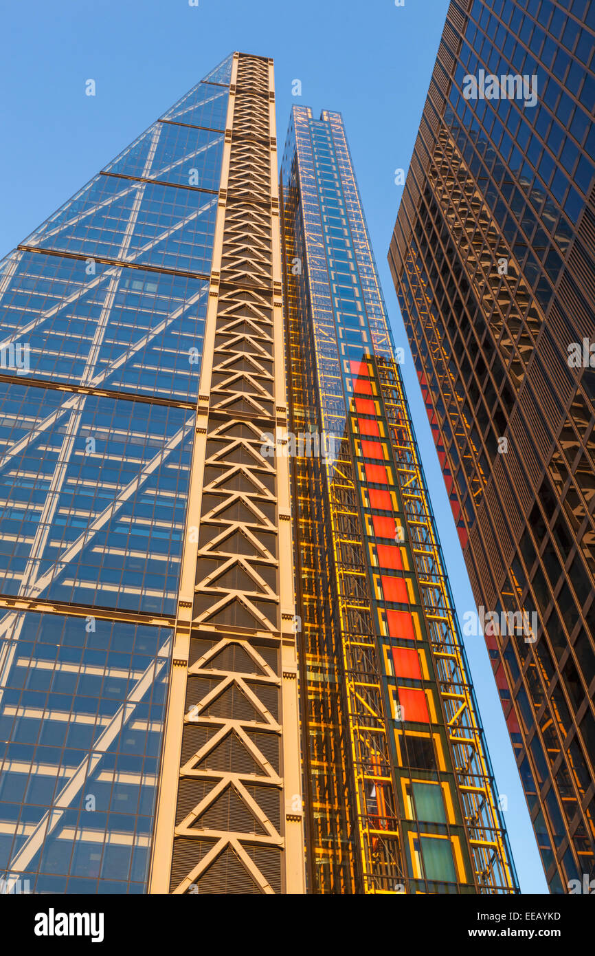 L'Angleterre, Londres, ville de London, Leadenhall Building aka le Cheesegrater, architecte Richard Rogers Banque D'Images