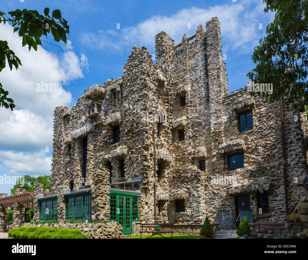 Château de Gillette, ancienne résidence de l'acteur William Gillette, Gillette Castle State Park, East Haddam, Connecticut, USA Banque D'Images