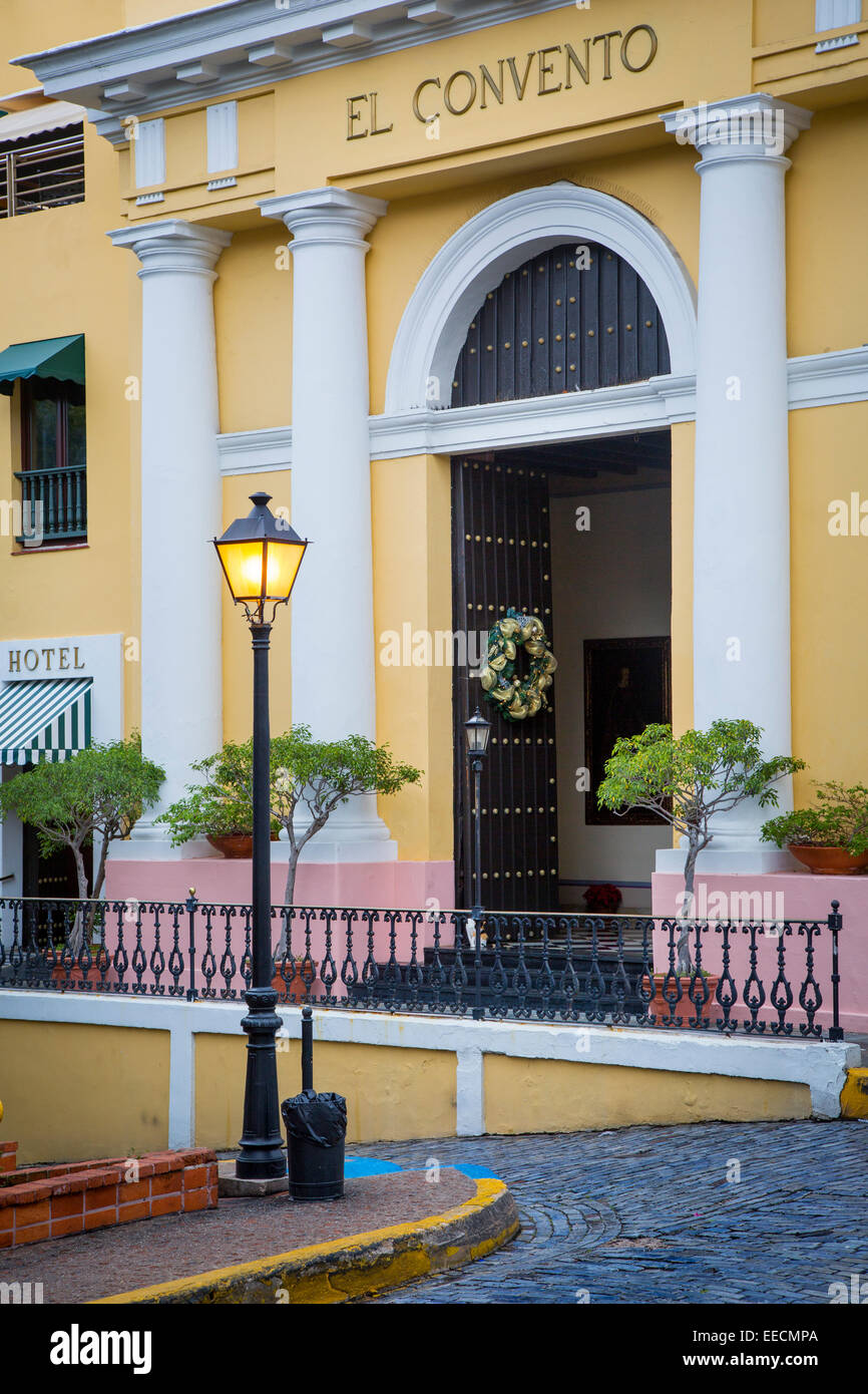 Hotel El Convento - ancien couvent à Plaza de las Monjas, San Juan, Puerto Rico Banque D'Images
