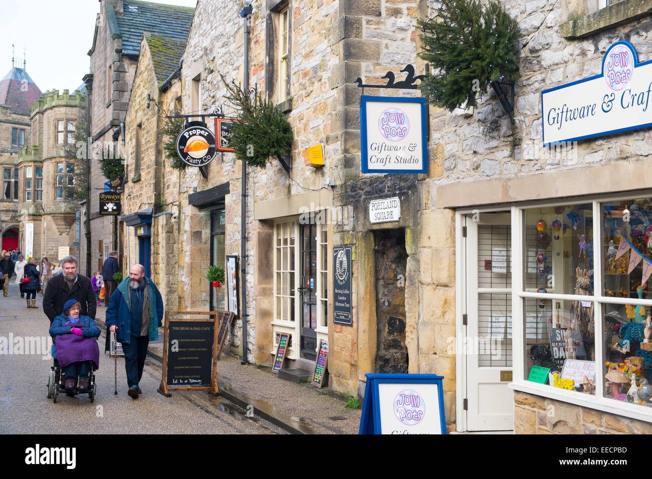 Ville de Bakewell dans le Derbyshire Peak District,Angleterre Banque D'Images