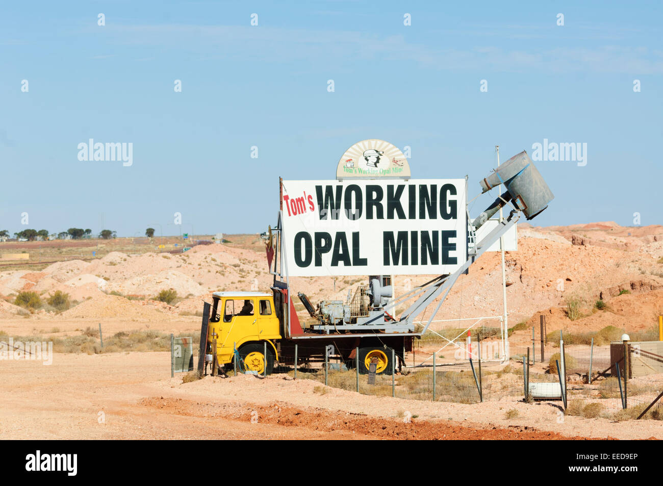 Tom travaille Mine d'Opale, Coober Pedy, Australie du Sud, SA, Australie Banque D'Images