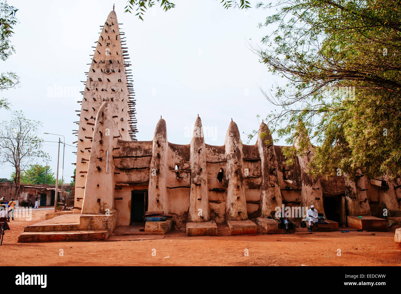 La Grande mosquée de style soudanais, Bobo Dioulasso, Burkina Faso Banque D'Images