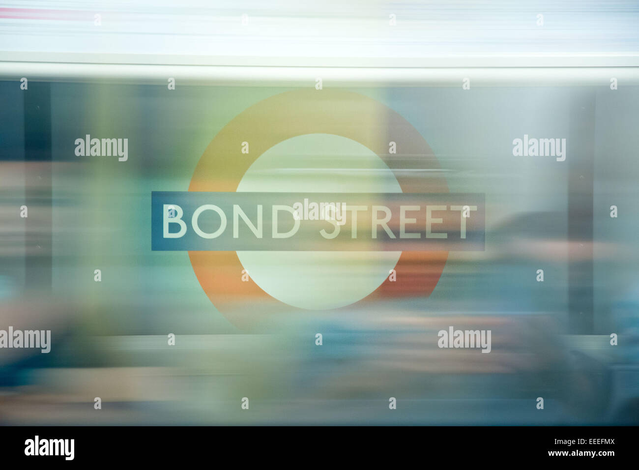 Bond Street tube abstrait cocarde Banque D'Images