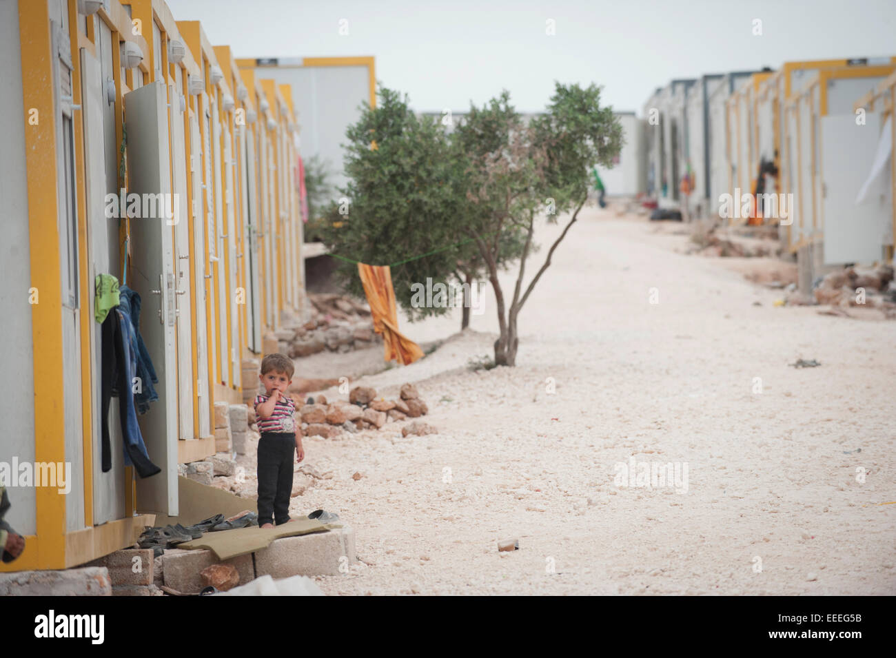 Bab al-Hawa, Syrie, camps de réfugiés à la frontière Syrian-Turkish Banque D'Images