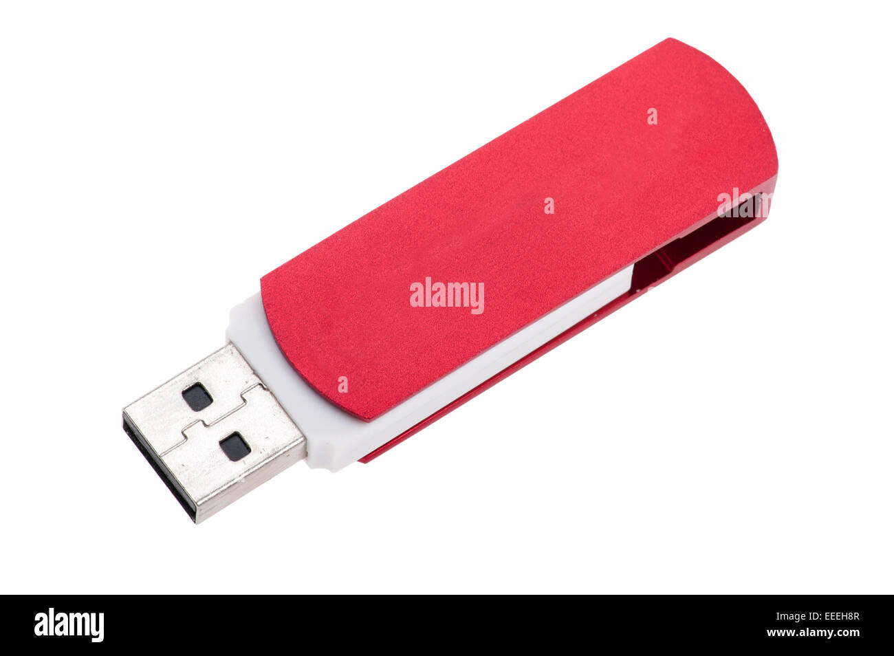 Objet isolé sur blanc - lecteur flash USB Banque D'Images