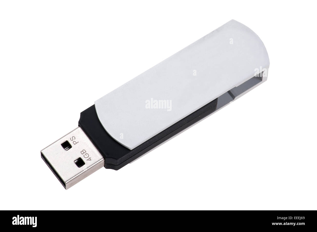Objet isolé sur blanc - lecteur flash USB Banque D'Images