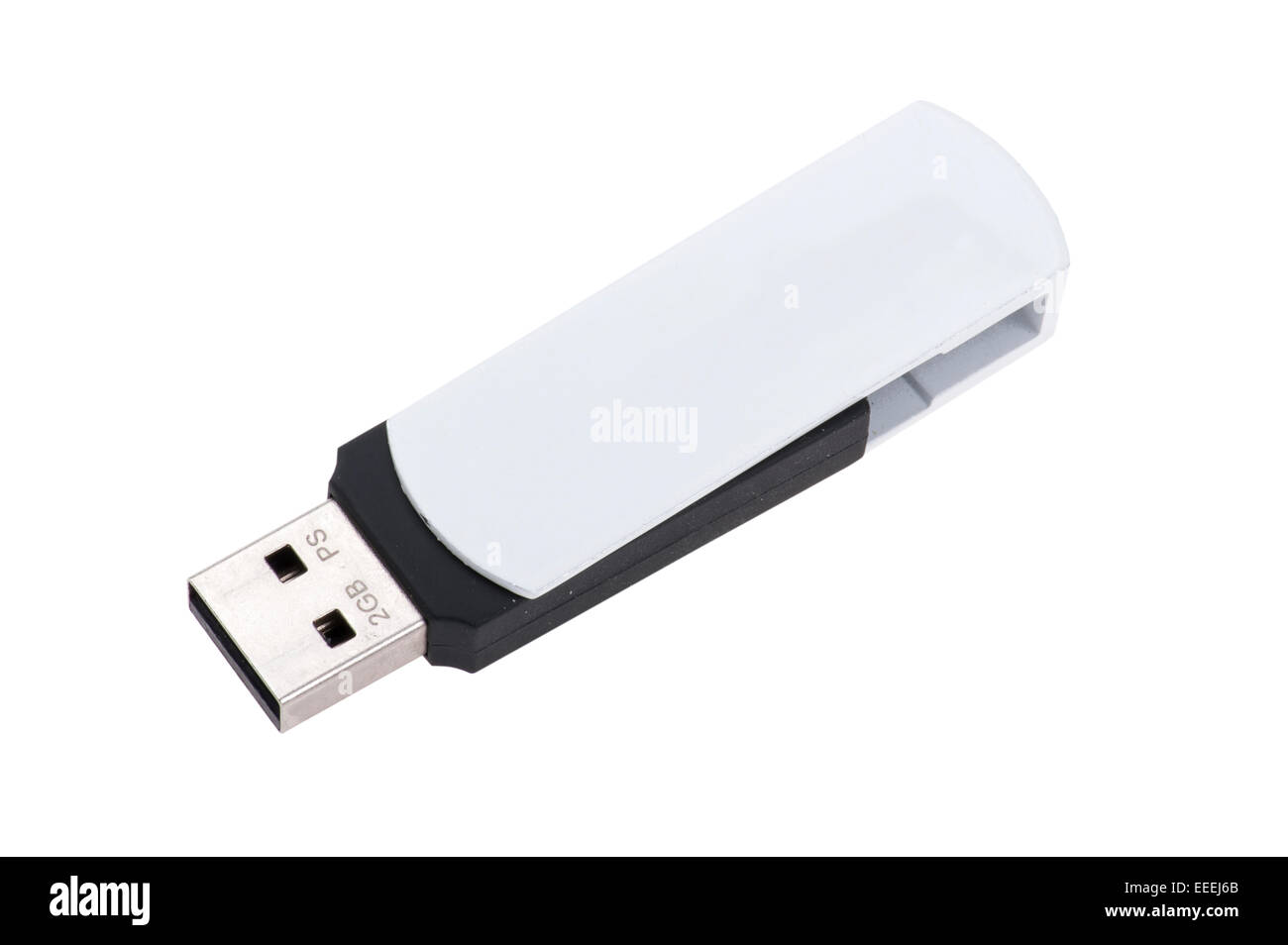 Objet isolé sur blanc - lecteur flash USB Banque D'Images