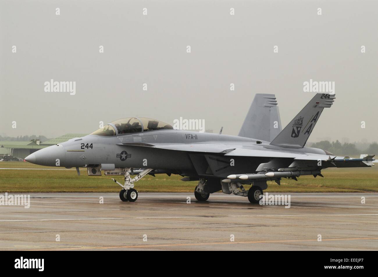 La chasse de l'US Navy F Super Hornet 18 Banque D'Images