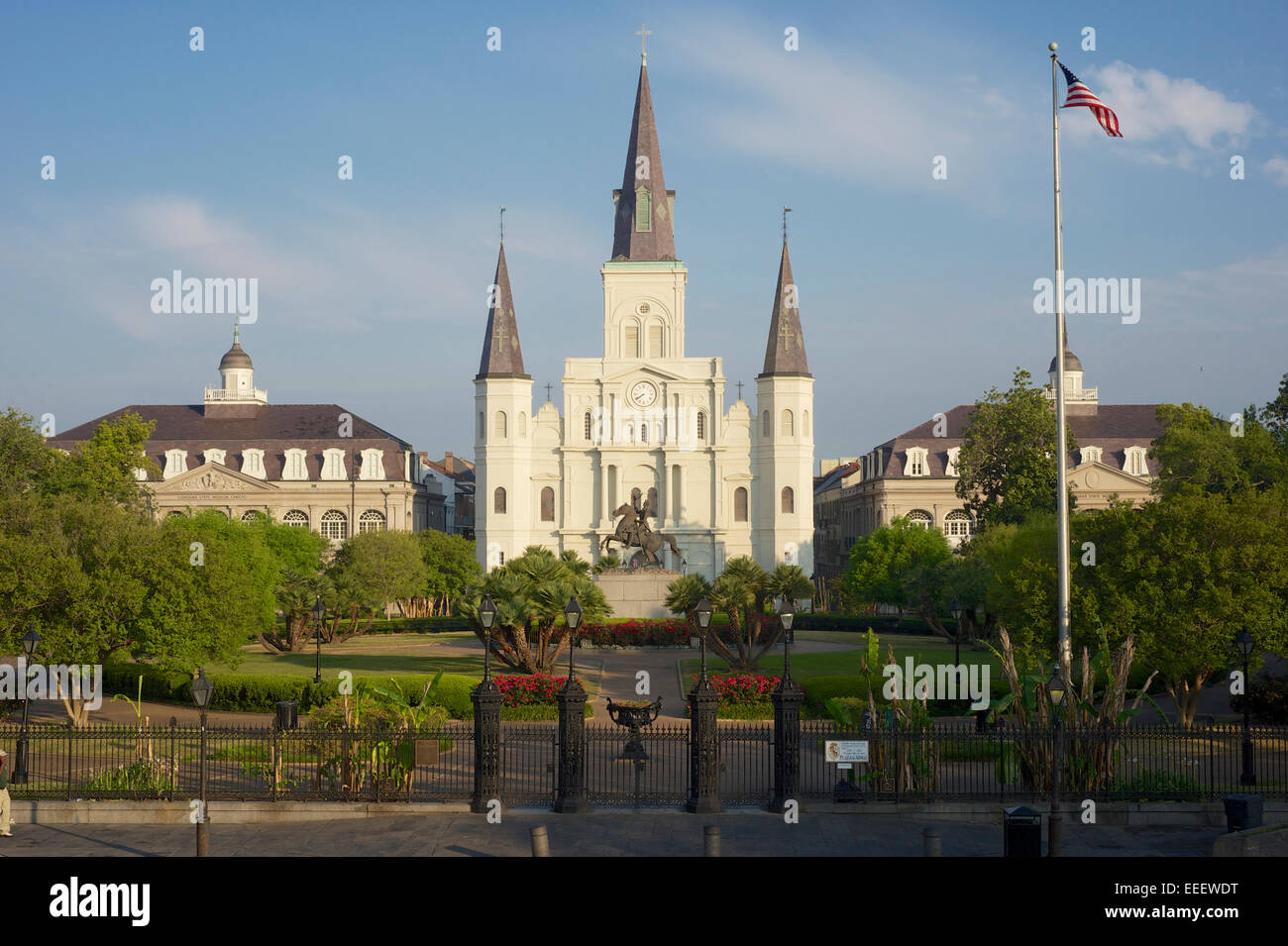 Cathédrale St Louis, La Nouvelle-Orléans, Louisiane Banque D'Images