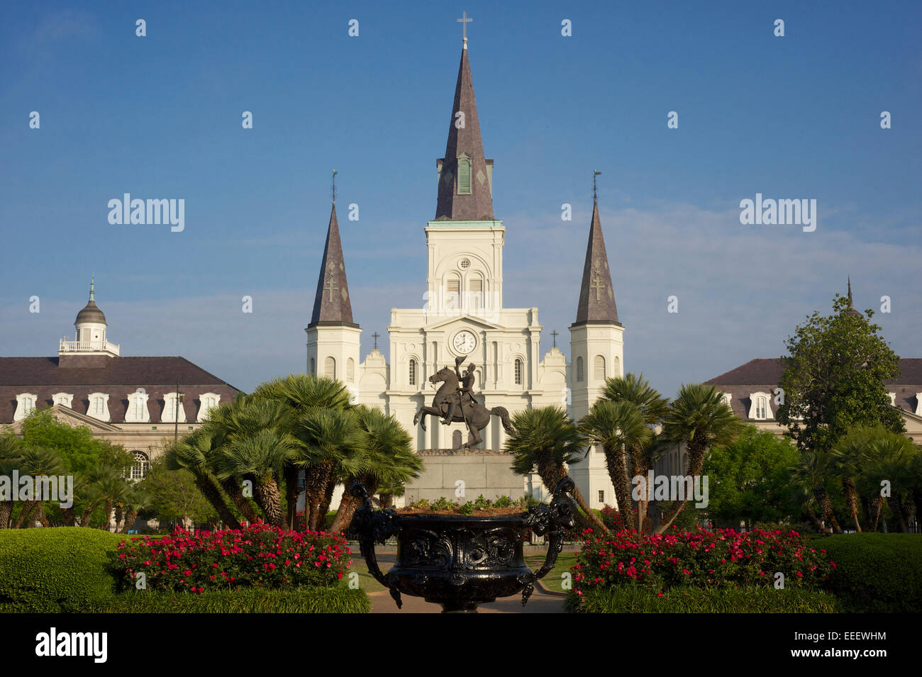 Cathédrale St Louis, La Nouvelle-Orléans, Louisiane Banque D'Images