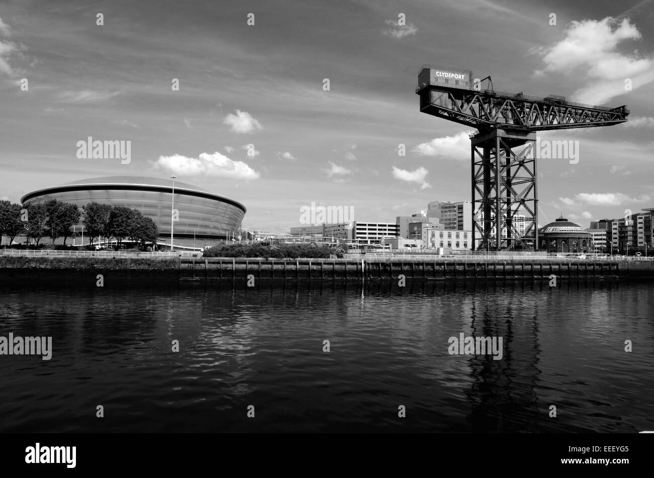 L'Finnieston Crane et l'Hydro Arena de Glasgow, Ecosse Banque D'Images