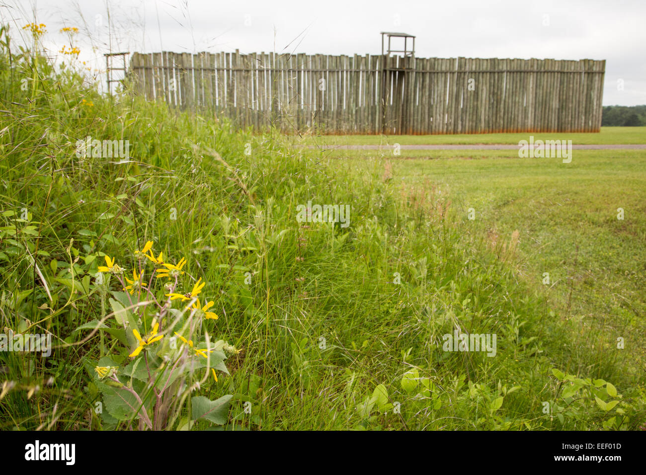 Lieu historique national d'Andersonville accueil à l'ancien Camp Sumter Confederate camp de prisonnier de guerre où 45 000 prisonniers de l'Union européenne ont eu lieu le 6 mai, 2013 dans d'Andersonville, en Géorgie. Banque D'Images