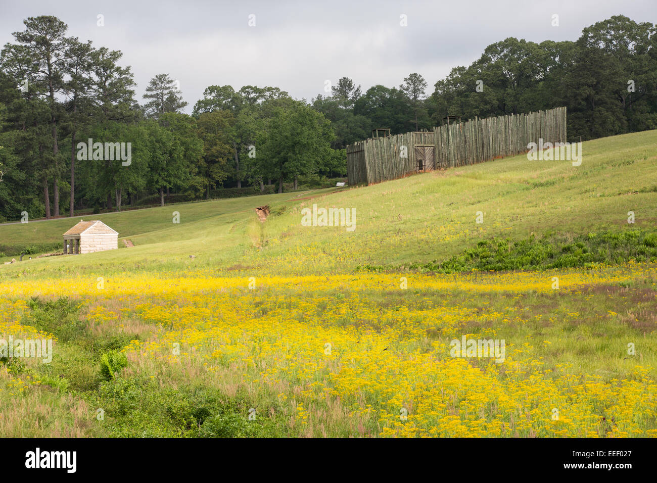 Lieu historique national d'Andersonville accueil à l'ancien Camp Sumter Confederate camp de prisonnier de guerre où 45 000 prisonniers de l'Union européenne ont eu lieu le 6 mai, 2013 dans d'Andersonville, en Géorgie. Banque D'Images