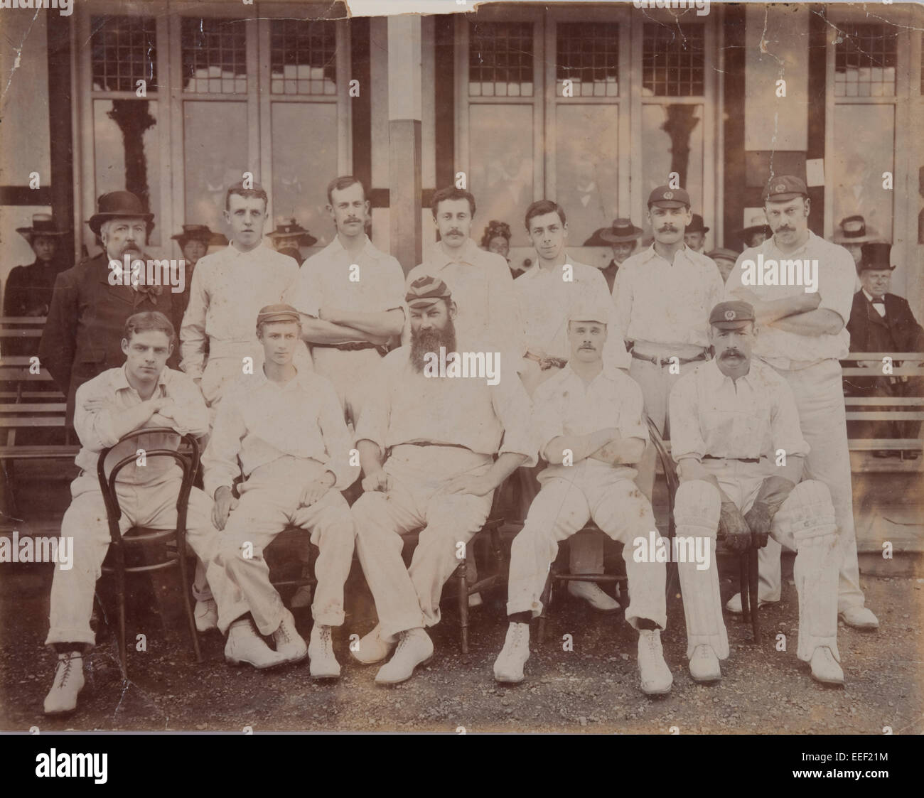 Photo de l'équipe de cricket avec W.G Grace Banque D'Images