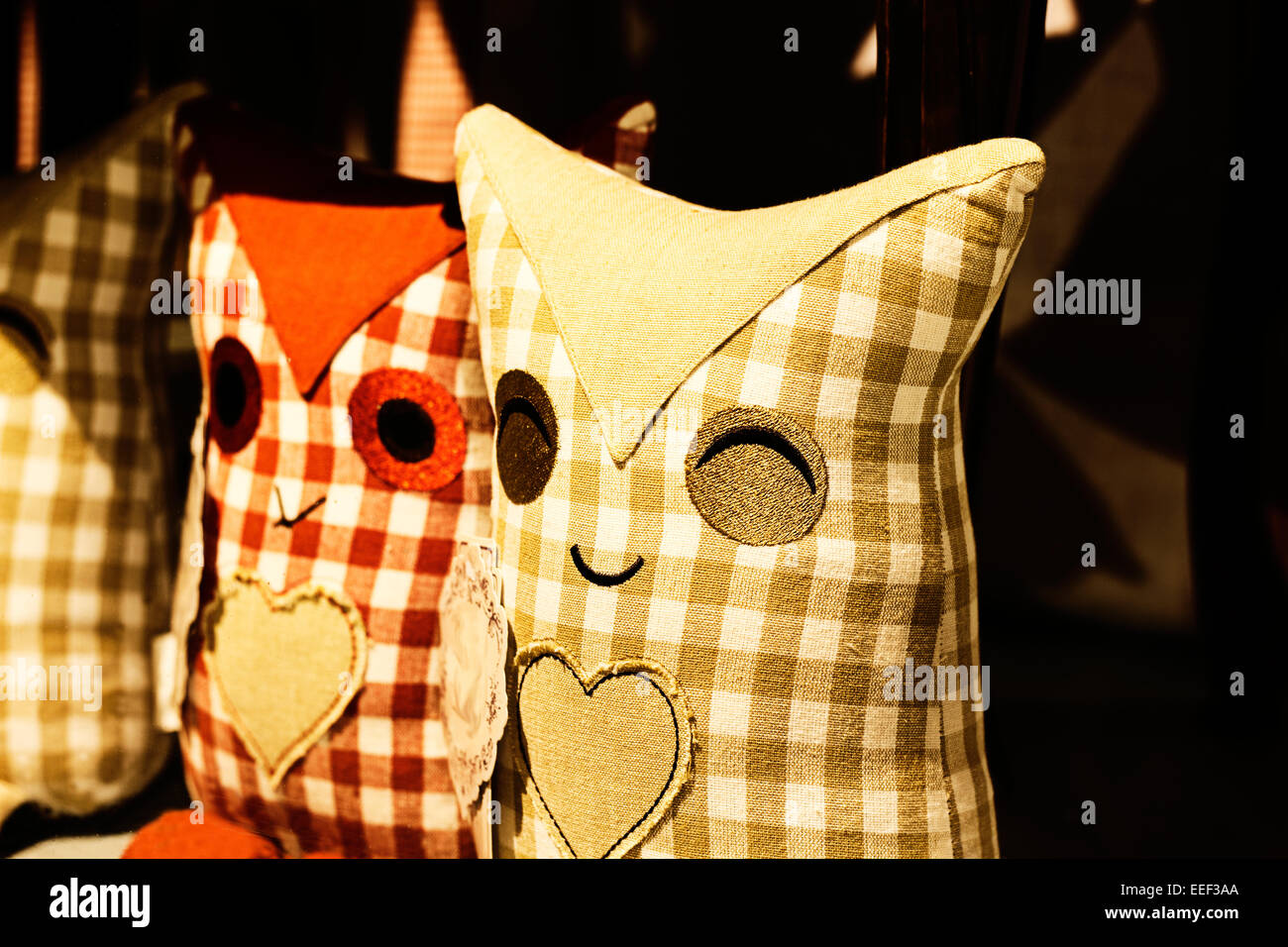 Un couple de chevaliers, nice owl Banque D'Images