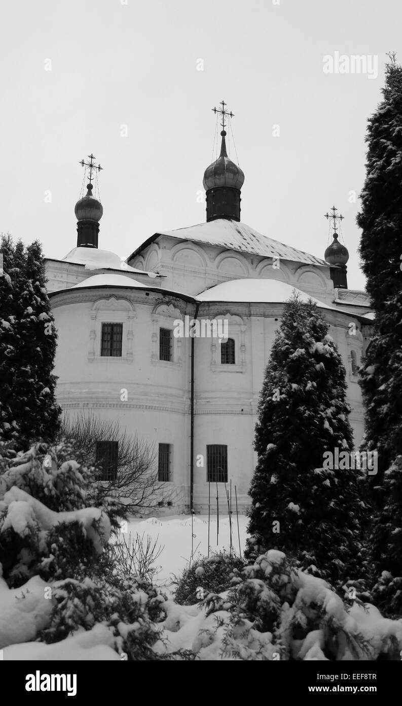 L'Église orthodoxe de la Sainte Vierge en monastère Novospassky Banque D'Images