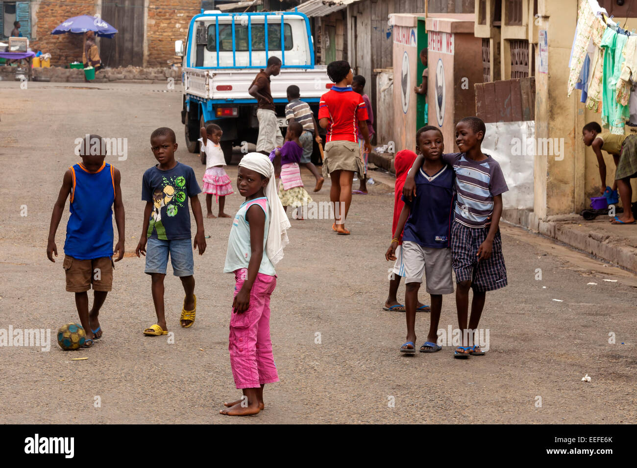 La population locale, de Jamestown, Accra, Ghana, Afrique Banque D'Images