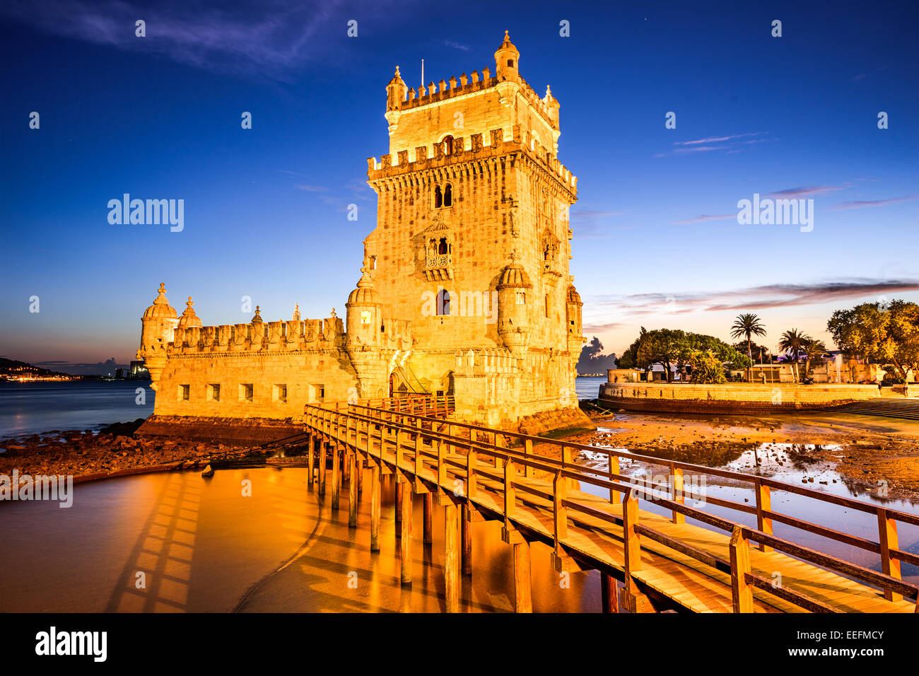 BelemTower de Saint Vincent dans la paroisse civile de Santa Maria de Belem dans la municipalité de Lisbonne, Portugal. Banque D'Images