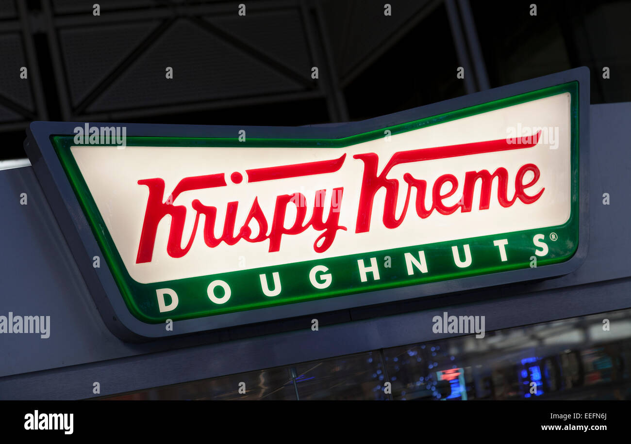 Krispy Kreme doughnut shop à Liverpool Street Station Banque D'Images