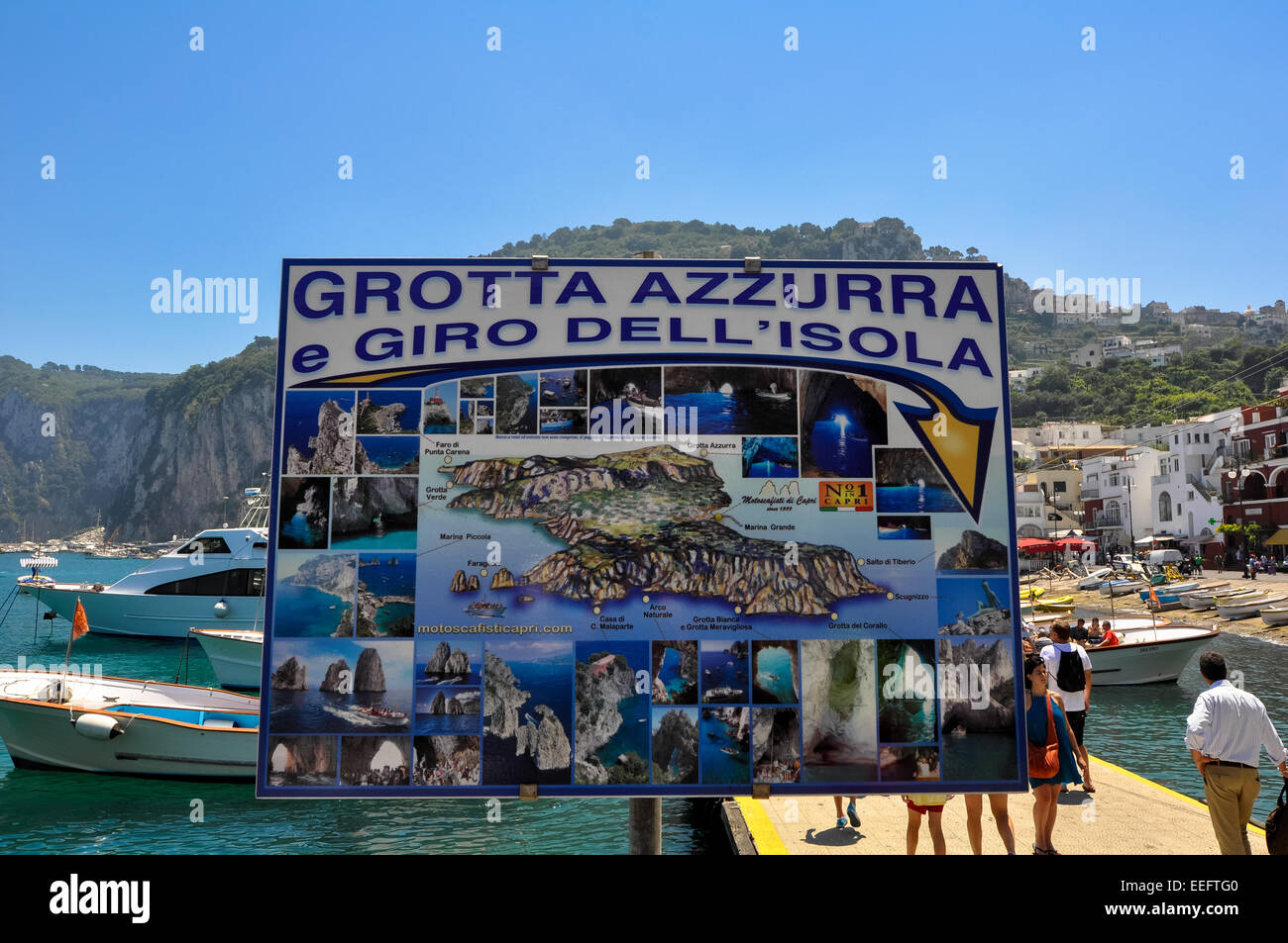 Grotta Azzurra l'île de Capri Naples Italie Banque D'Images