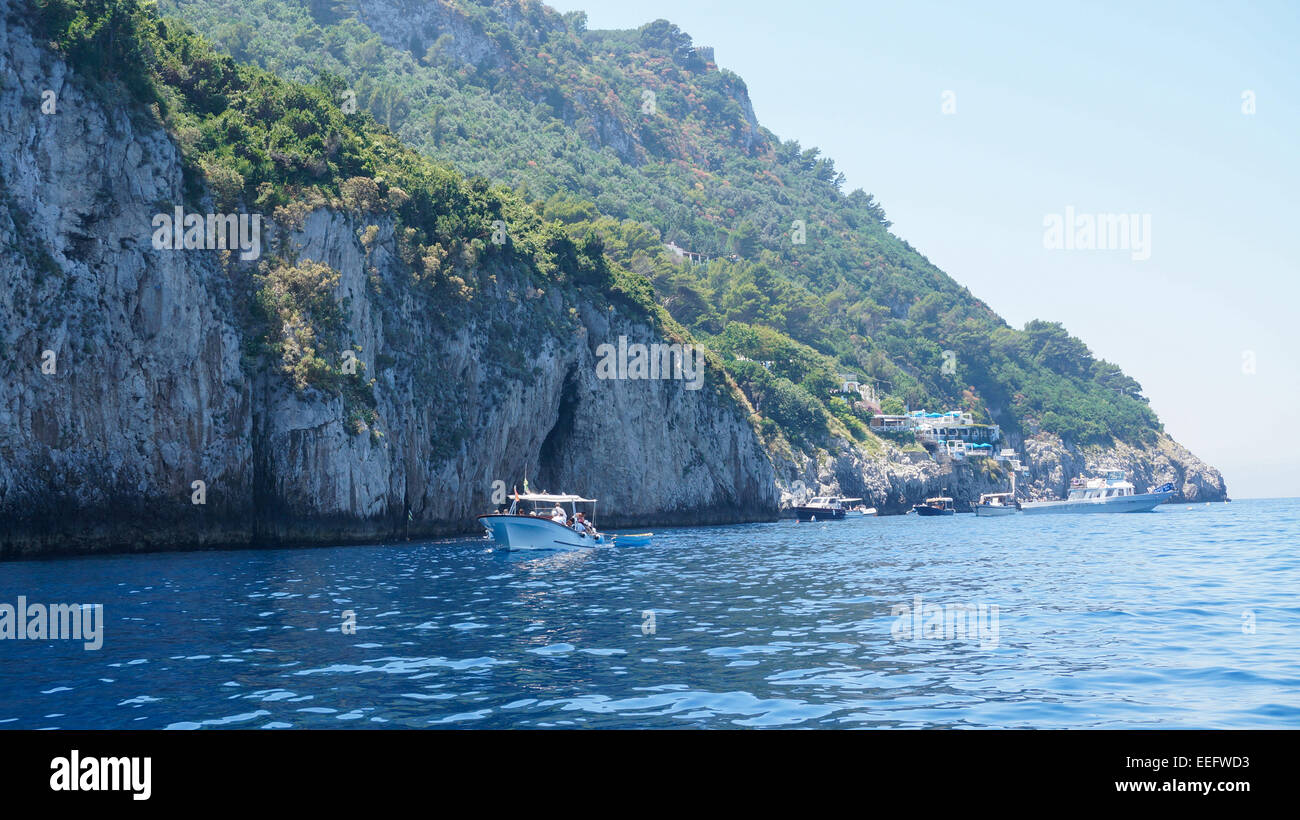 Grotta Azzurra l'île de Capri Naples Italie Banque D'Images