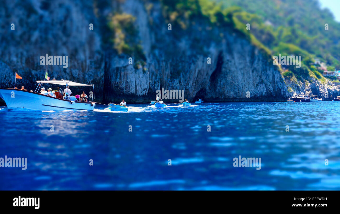 Grotta Azzurra l'île de Capri Naples Italie Banque D'Images