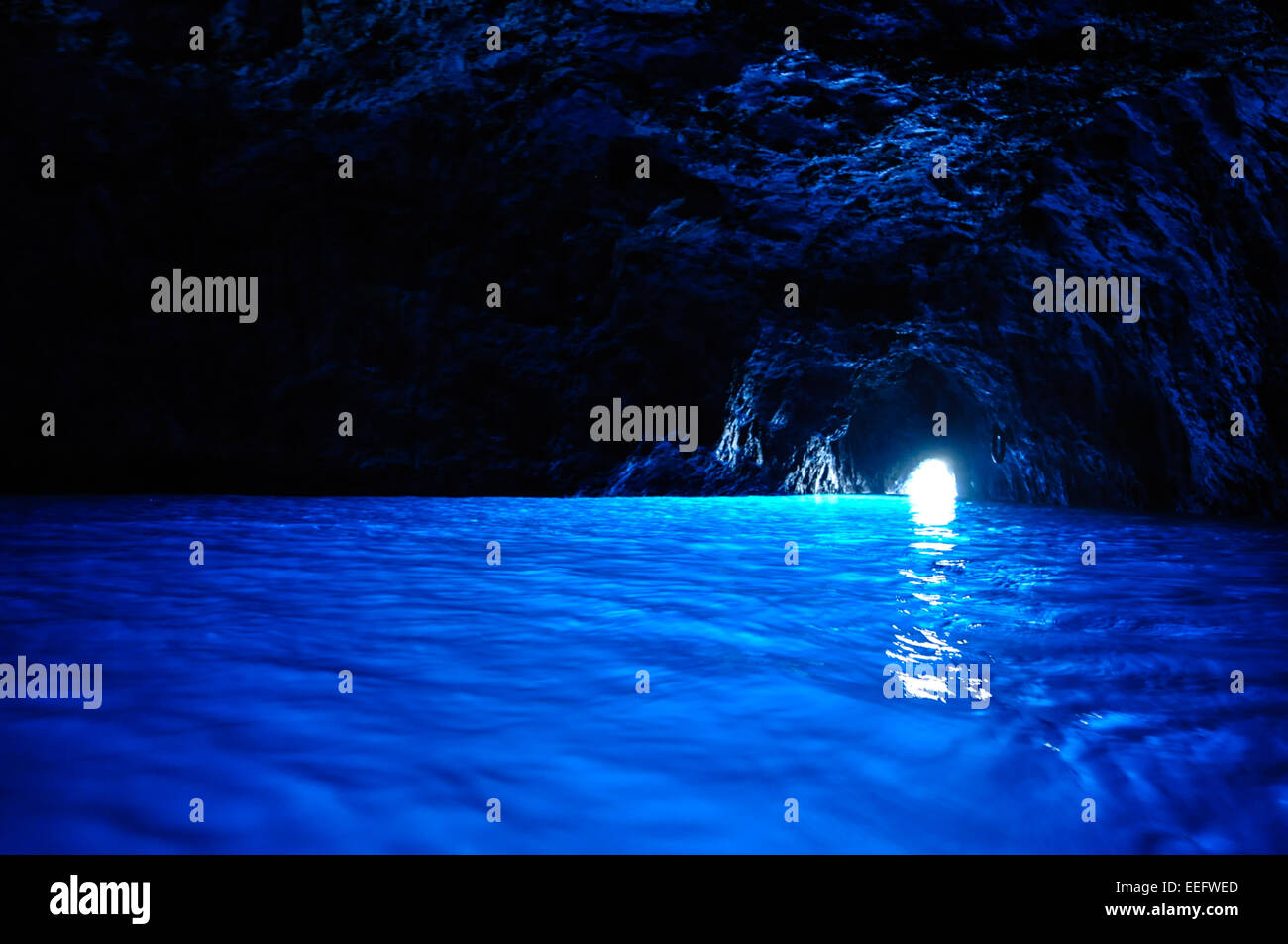 Grotta Azzurra l'île de Capri Naples Italie Banque D'Images