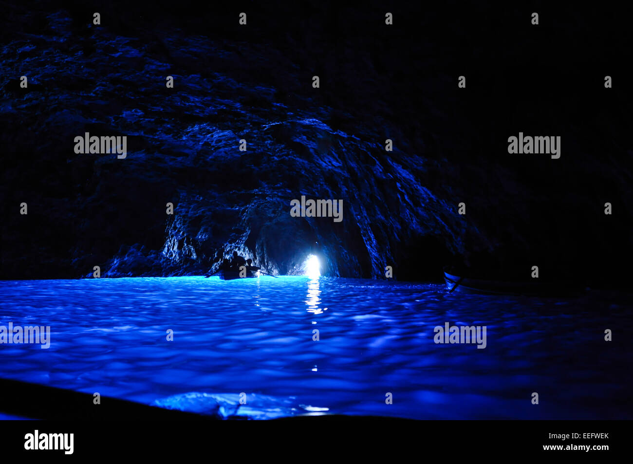 Grotta Azzurra l'île de Capri Naples Italie Banque D'Images