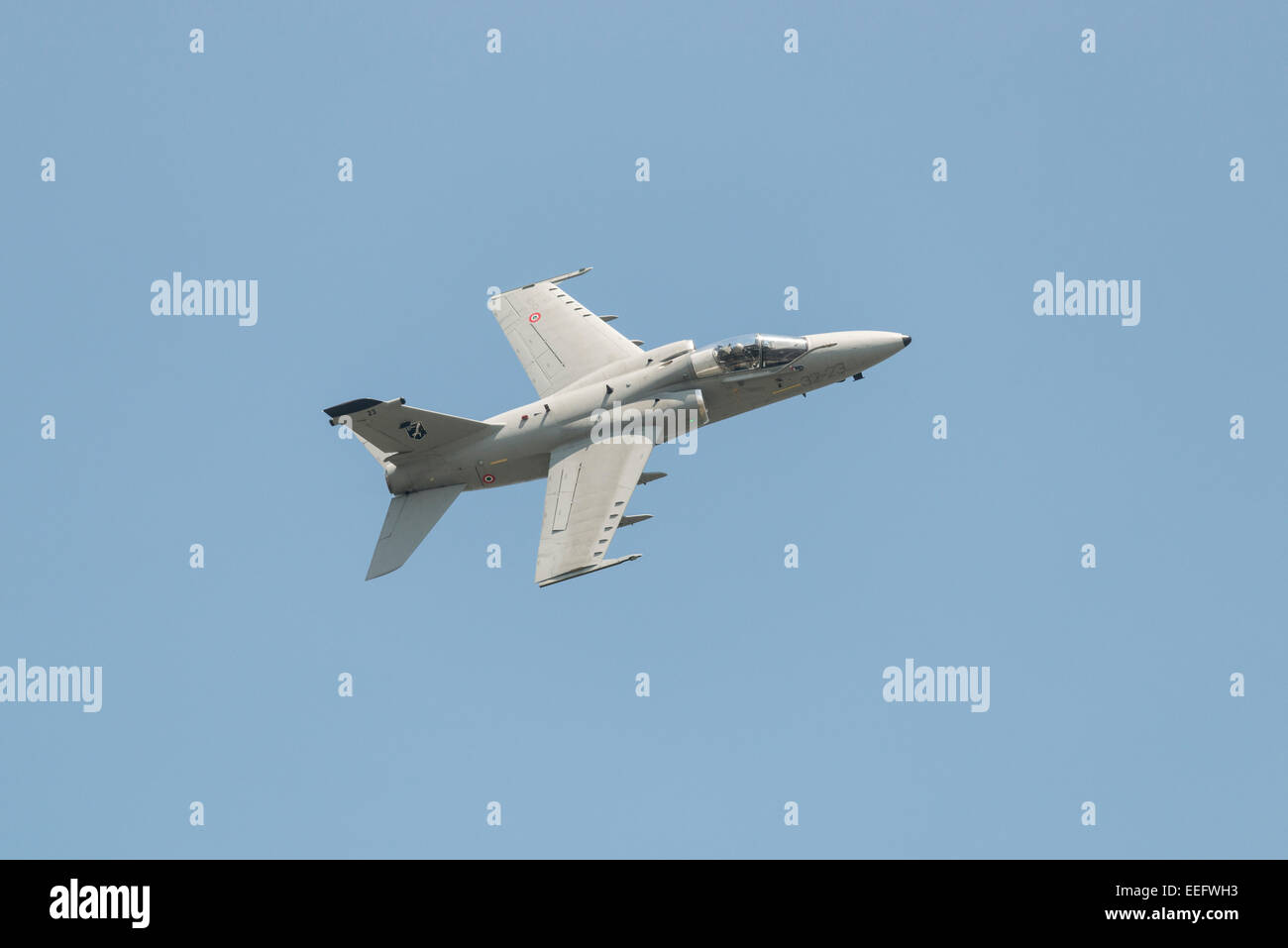 Un International AMX-11 Ghibli chasseur d'attaque au sol de l'Armée de l'air italienne affiche au Royal International Air Tattoo Banque D'Images