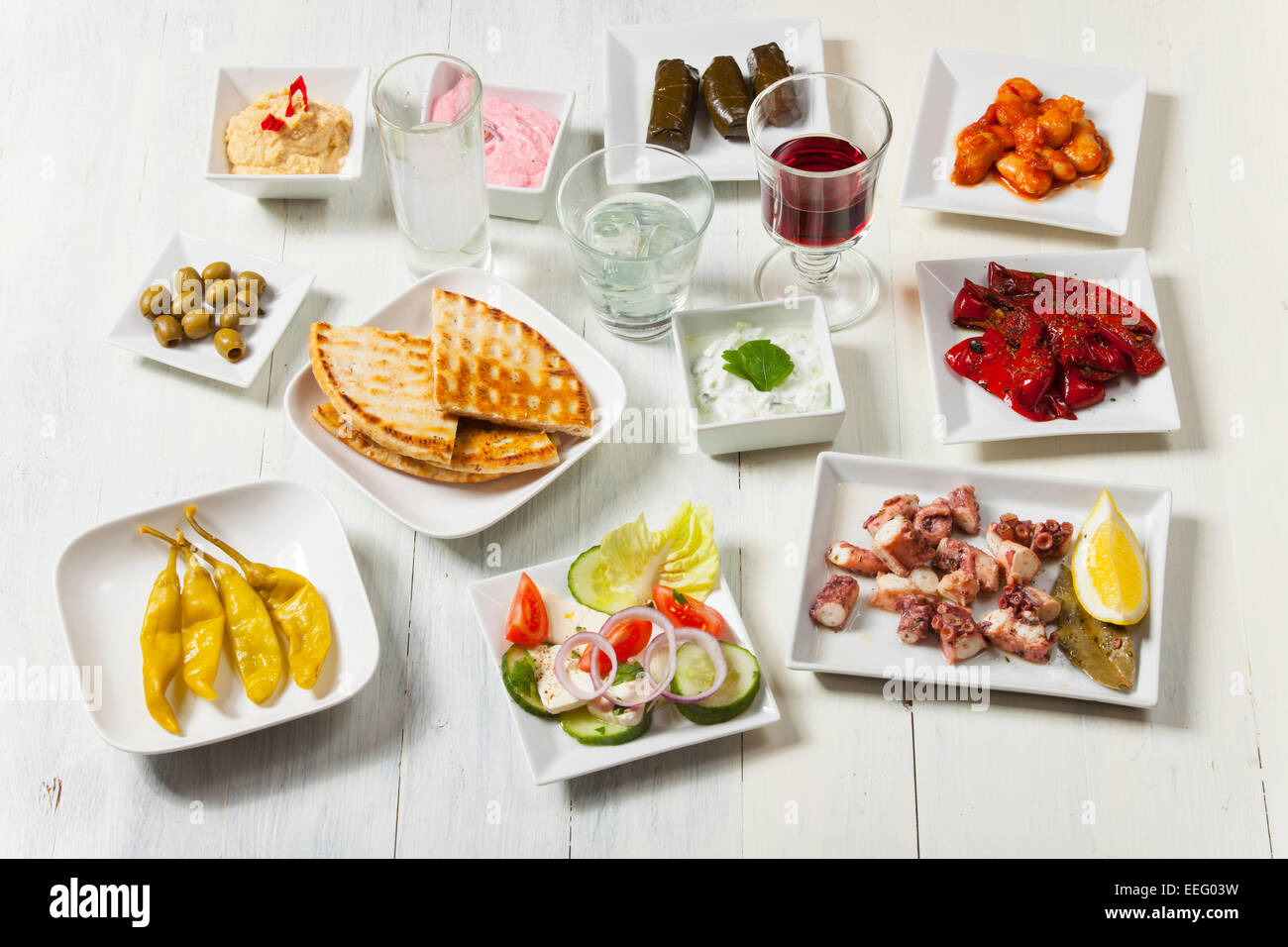 Salade de haricots grecs Banque de photographies et d’images à haute résolution Alamy