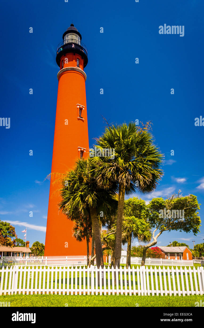 Ponce de Leon Inlet Lighthouse, près de Daytona Beach, en Floride. Banque D'Images