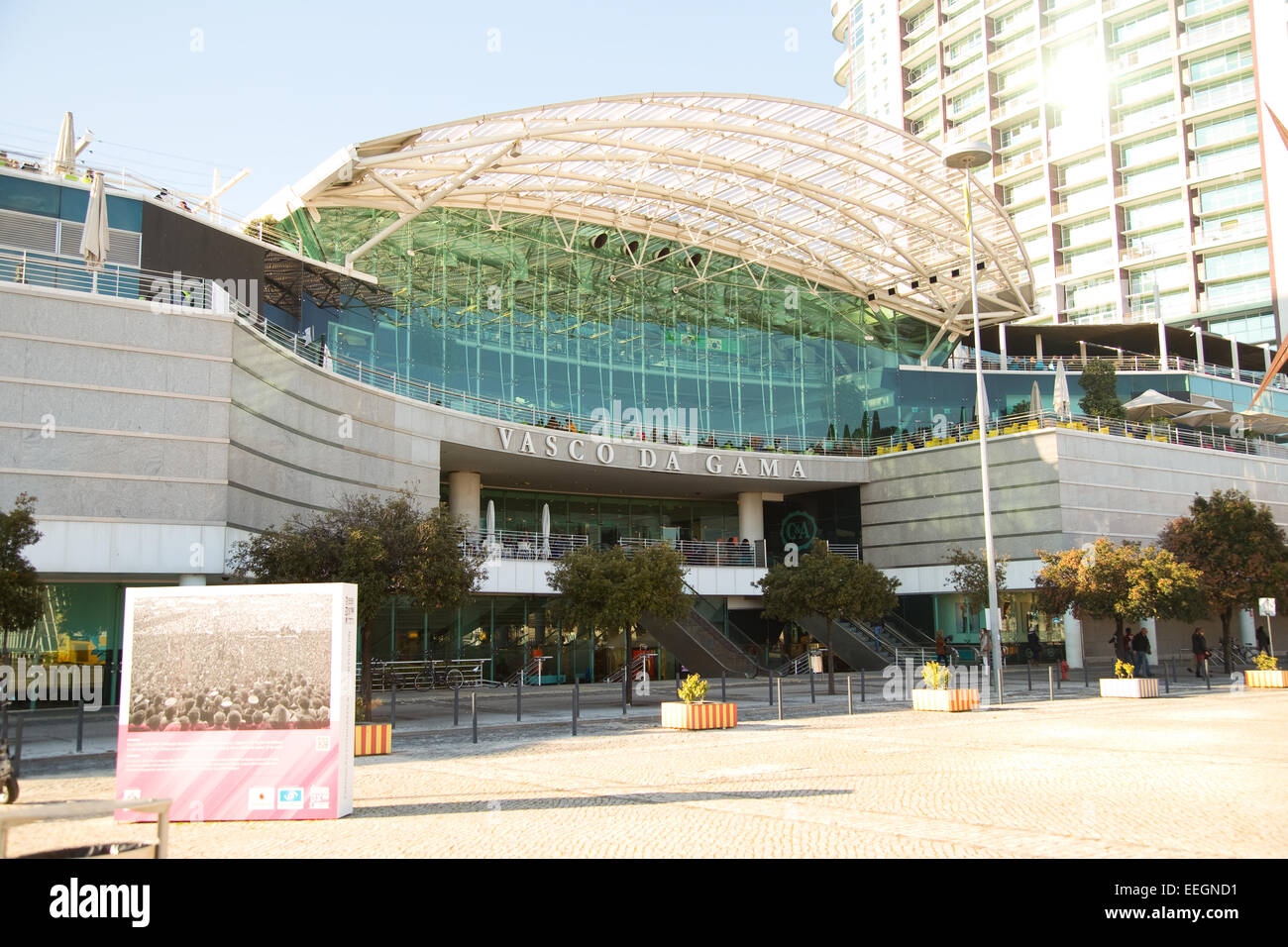 Lisbonne, PORTUGAL - Janvier 12th, 2015 : l'extérieur du centre commercial Vasco da Gama à Lisbonne le 12 janvier 2015 à Lisbonne Banque D'Images