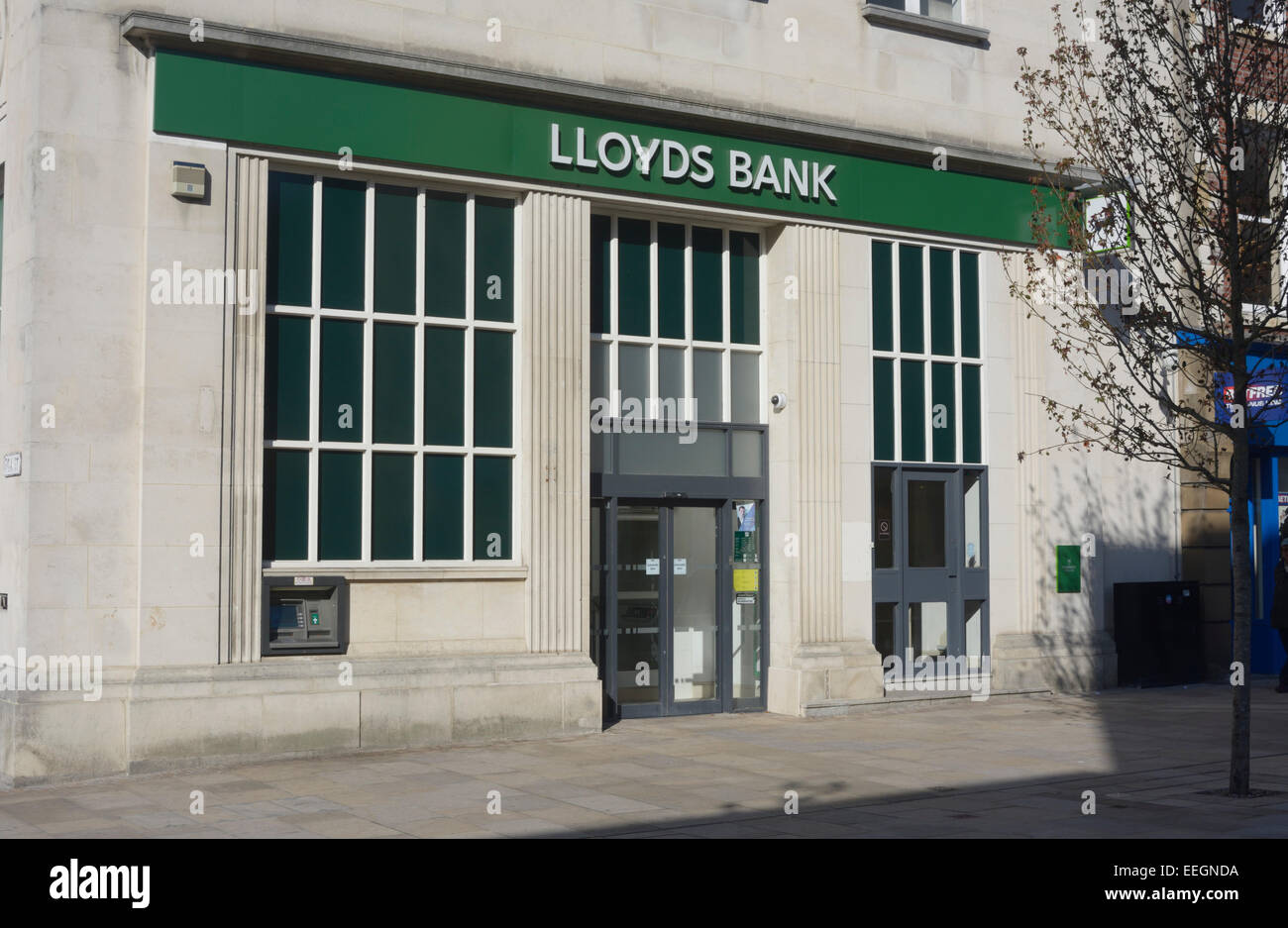 La Lloyds Bank succursale à Preston. Banque D'Images