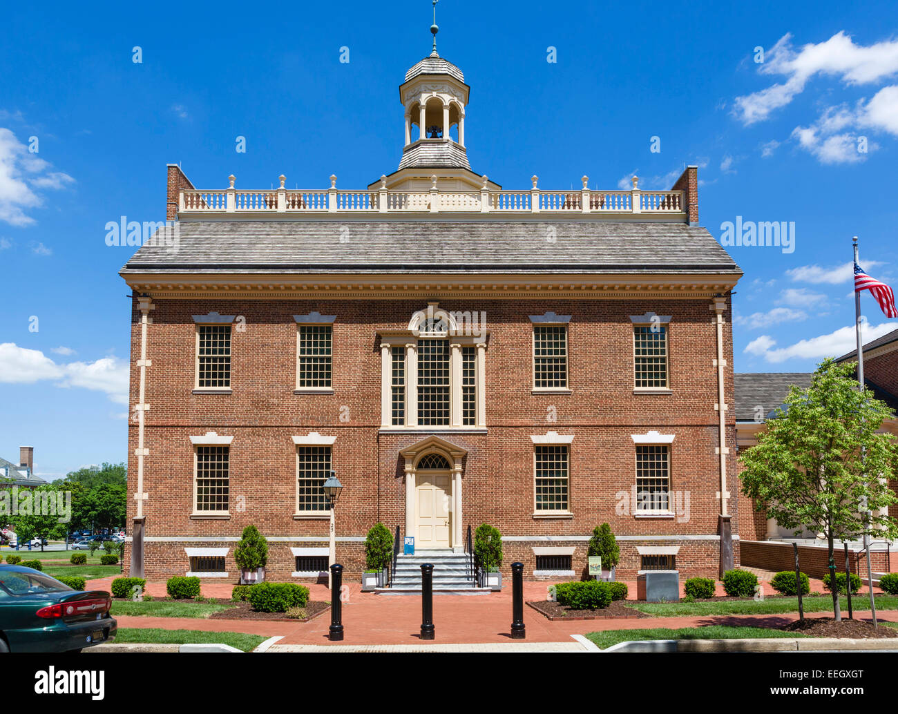Le Old State House sur le Livre vert, Dover, Delaware, USA Banque D'Images