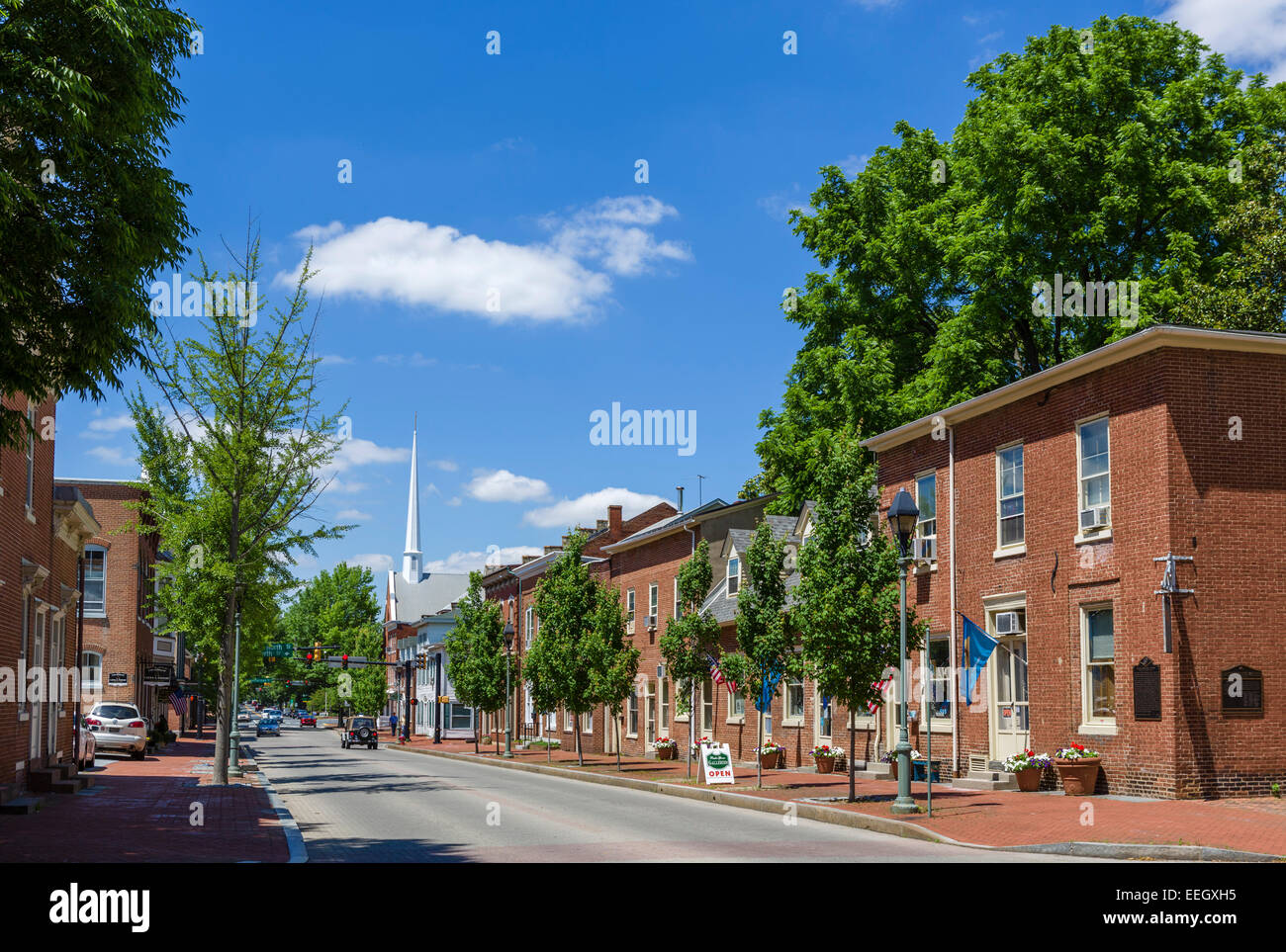 South State Street dans le centre-ville de Dover, Delaware, USA Banque D'Images