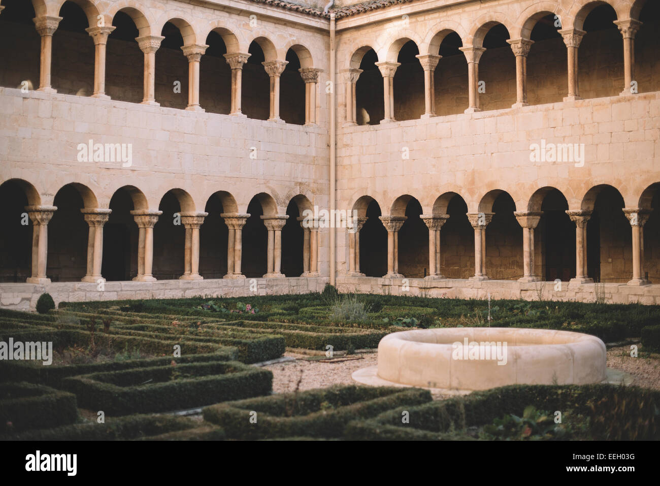 Cloître de Santo Domingo de Silos à Buegos, Espagne Banque D'Images