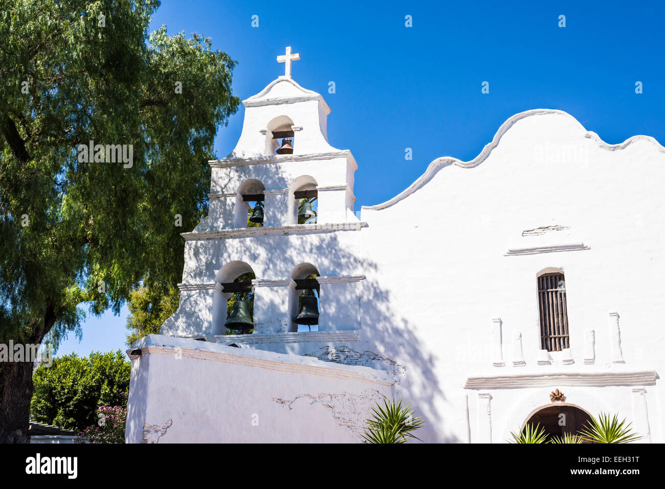 Mission Basilica San Diego de Alcalá. Site historique. San Diego, Californie, États-Unis. Banque D'Images